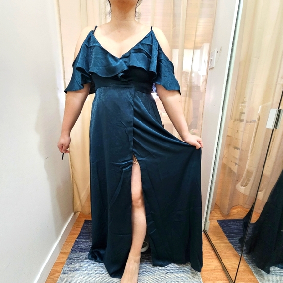 Lulus | Wrap Maxi Dress - Picture 3 of 9